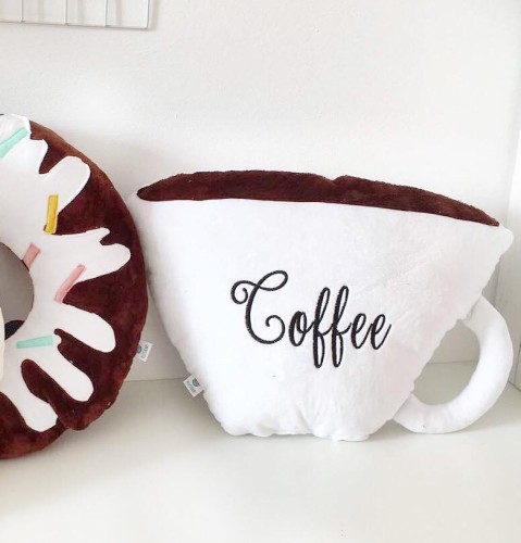 Poduszka dekoracyjna - Coffe, kawa, kawiarnia