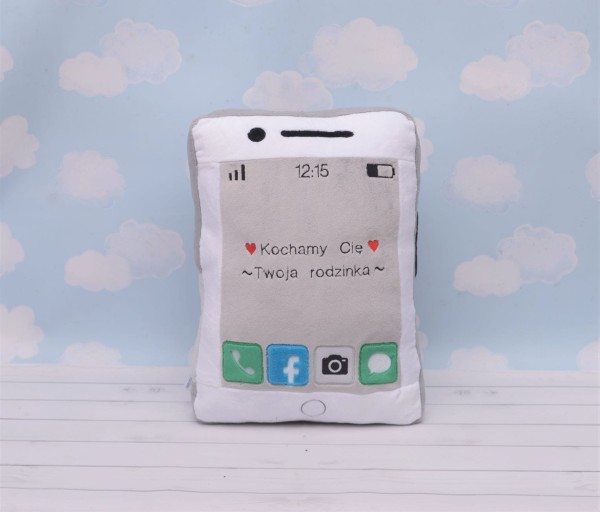 Poduszka Smartfon,  telefon, poduszka z personalizacją, urodziny, prezent