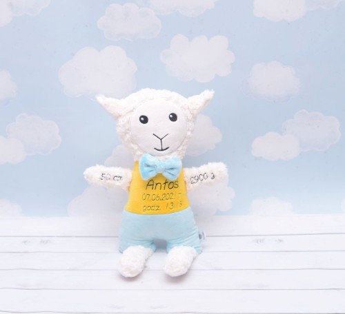 Pan Owieczka - Metryczka wzrostu dziecka, prezent dla dziecka