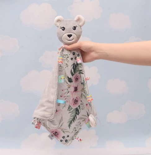 Kocyk, szmatka Przytulanka DZIEWCZYNKA MIŚ - pierwsza zabawka maluszka 