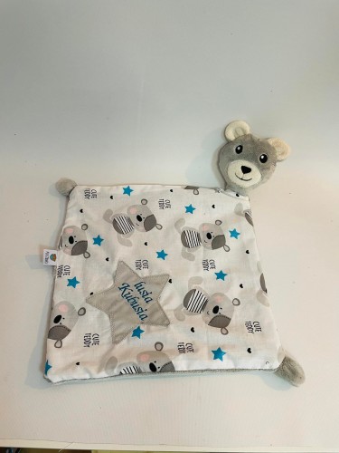 Kocyk, szmatka Przytulanka CHŁOPIEC MIŚ - pierwsza zabawka maluszka
