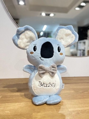 Miś Koala -błękitny, miś z imieniem, miś z personalizacją  